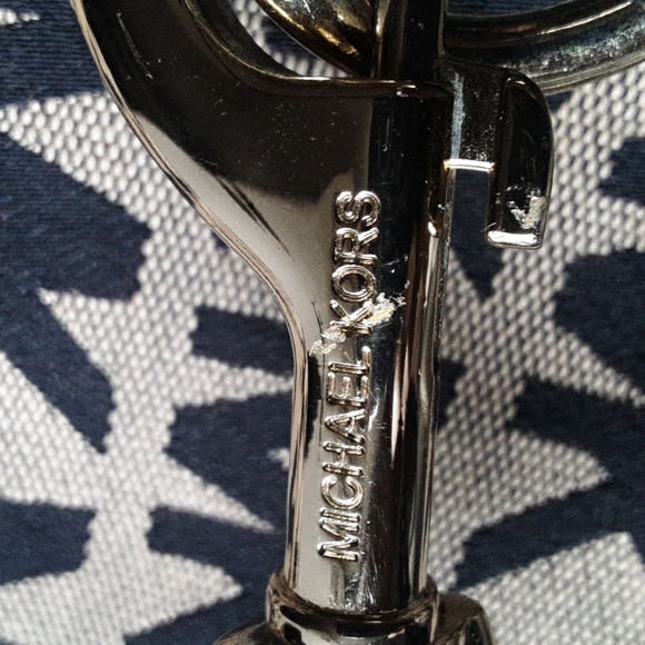 MICHAEL KORS MK Signature Logo  Leather/Canvas Tote Handbag - Picture 5 of 6